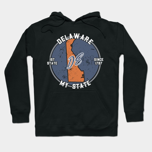 Delaware My State Patriot State Tourist Gift Hoodie by atomguy